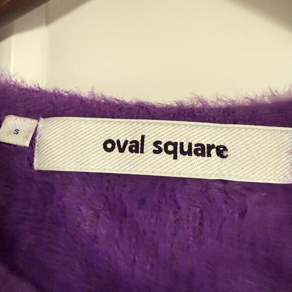 OVAL SQUARE Women’s SMALL Young Sweater Knit Crop Top Short Sleeve Anthropologie - Picture 9 of 12